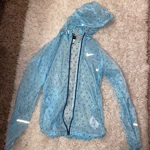 Women’s Nike Training reflective blue windbreaker